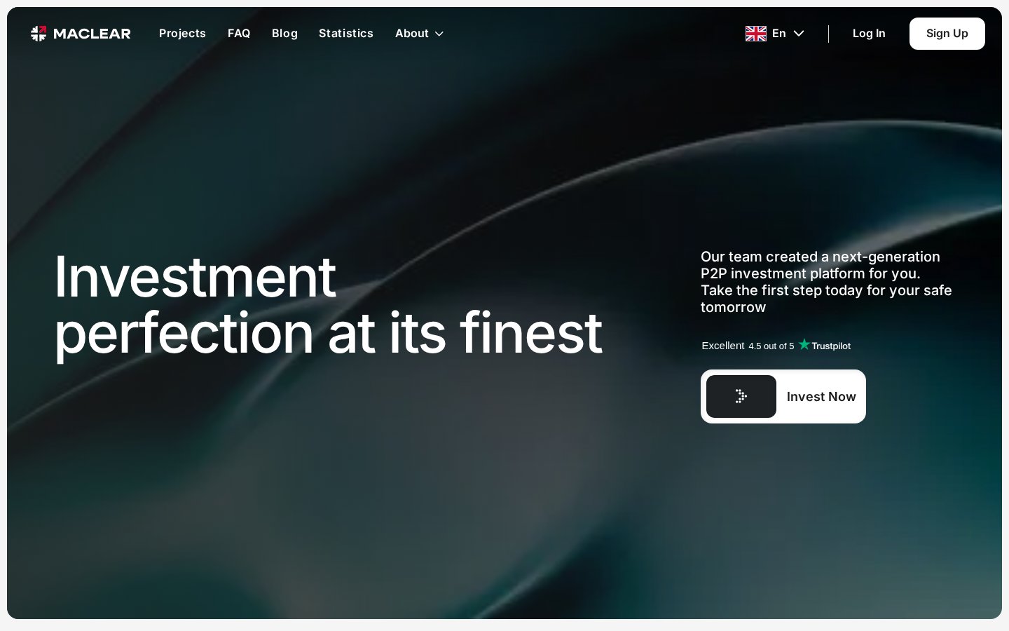 Maclear - инвестиционная P2P-платформа под швейцарским регулированием — внутренняя страница